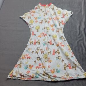 Sleeping Baby INC Baby Sleep Sack Woodland Animals Print Small 4M-8M 100% Cotton